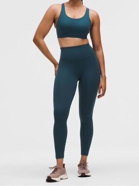 Lululemon RARE Wunder Train High-Rise Tight 25" Indochrine Blue